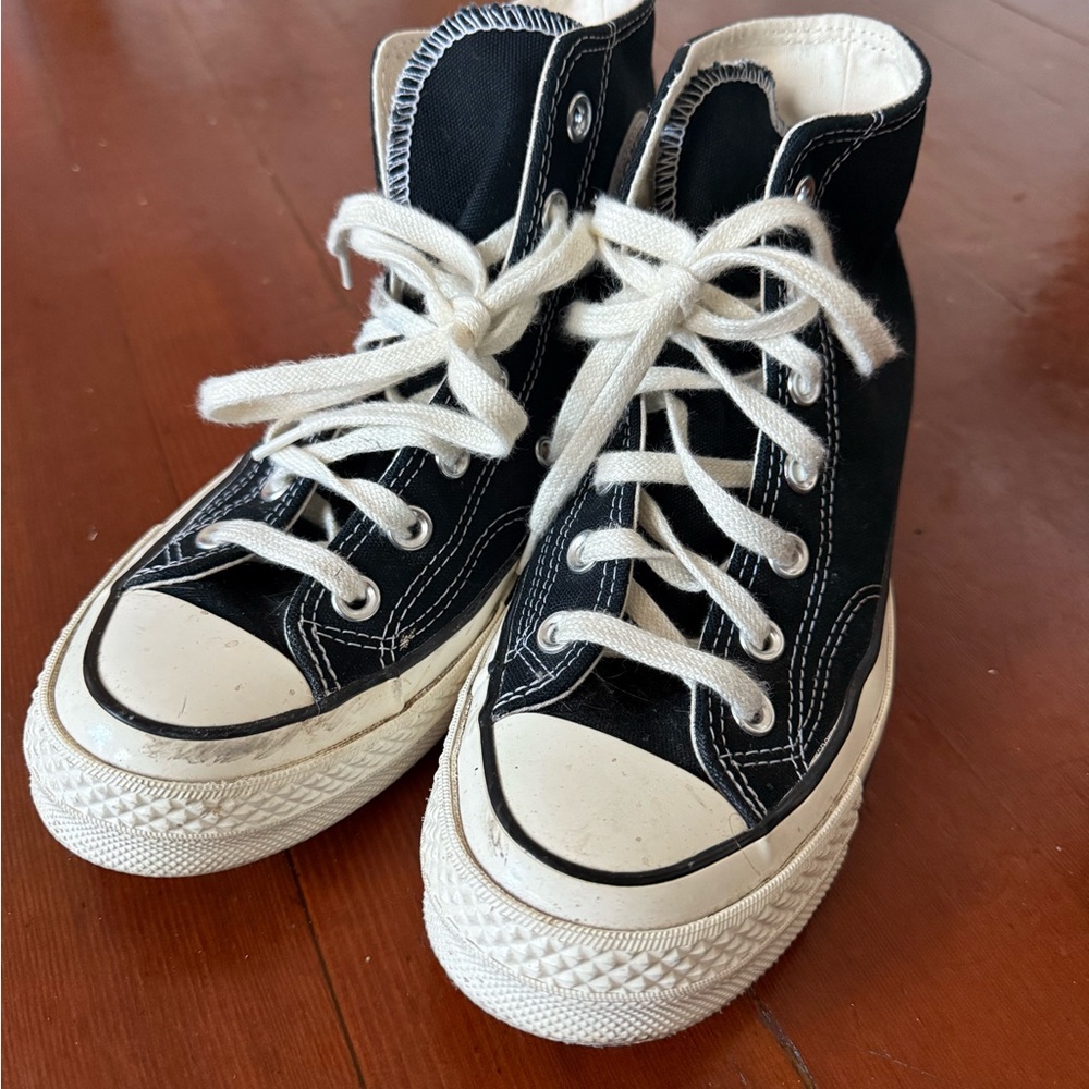 Converse Black and White High-Top Sneakers